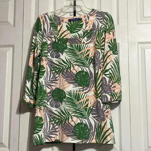 Kathrine Way tropical print active wear tunic top shirt